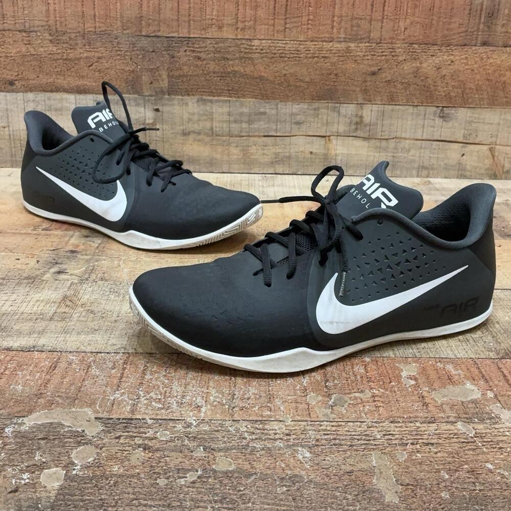 Nike Air Behold Shoes Mens Size 14 Black Low Top Basketball Sneaker 898450-001